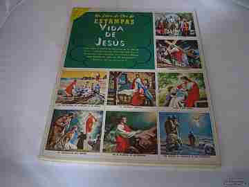 Estampas Vida de Jesús. Novaro-México. 48 cromos color. 1958