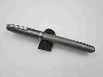Esterbrook. Model J. Grey marbled celluloid. Lever filler. Steel nib. 1940
