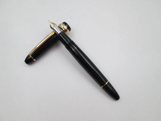 Estilográfica Montblanc Meisterstück Le Grand 146 Set Wedding. Anillo oro 14k. Estuche. 1998