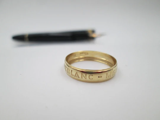 Estilográfica Montblanc Meisterstück Le Grand 146 Set Wedding. Anillo oro 14k. Estuche. 1998