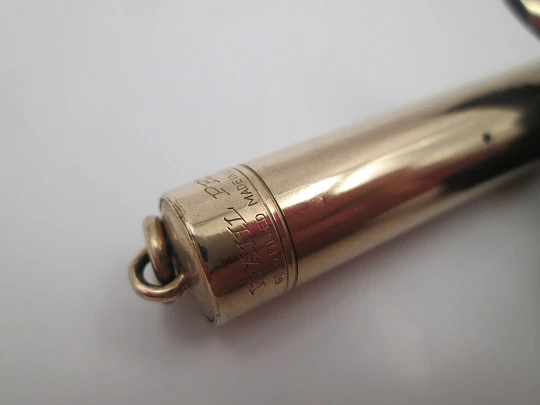 Estilográfica mujer Wahl Eversharp. Laminada en oro. Carga palanca. Estados Unidos. 1920