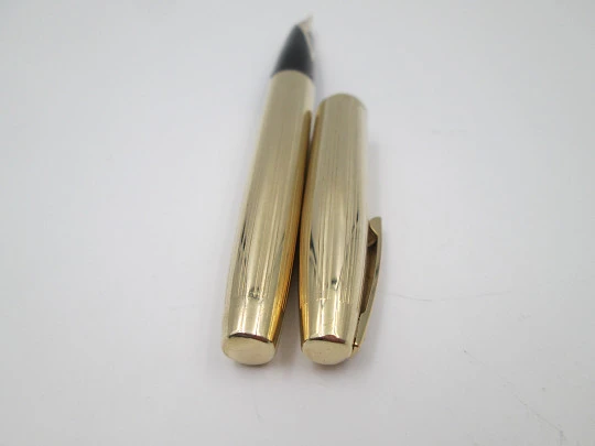 Estilográfica Sheaffer Imperial 777. Chapada oro 12k. Carga convertidor. 1970. EEUU