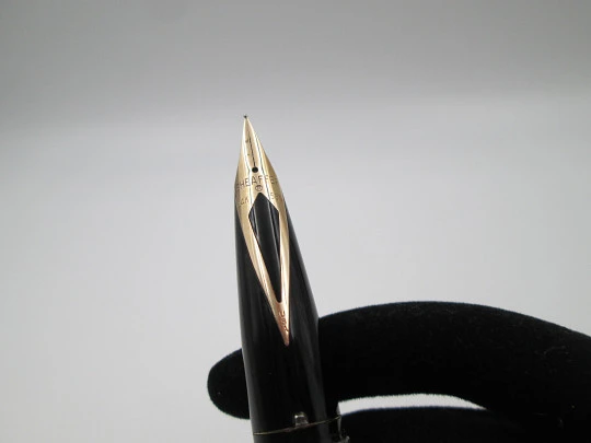 Estilográfica Sheaffer Imperial Sovereign. Plata de ley y clip chapado oro. Plumín Inlaid Estilográfica Sheaffer Imperial Sovereign. Plata de ley y clip chapado oro. Plumín Inlaid