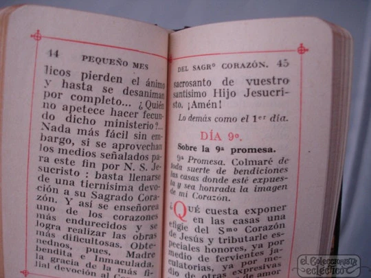 Estuche libros del mes. Religiosos. Tres unidades. 1931. Grabados