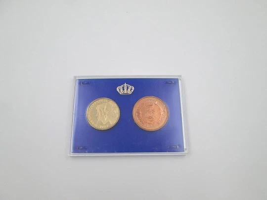 Estuche pruebas 500 Pesetas. Fábrica Moneda y Timbre. Acero, plata de ley y cobre. 1987