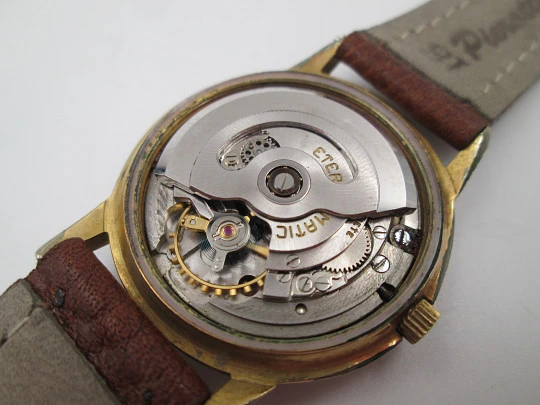Eterna Matic. Acero y chapado oro. Automático. Esfera champagne. 1960
