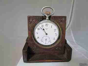 Etoile. 800 sterling silver. Swiss. Stem-wind. 1900. Guilloche
