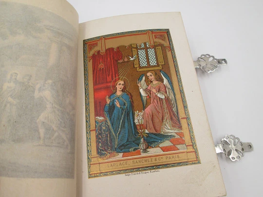 'Eucology' prayer book. Antonio Romero. Leather and silver metal. 1876. Paris