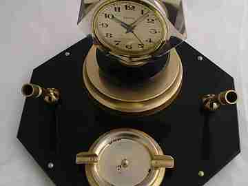Europa. Alarm. 1960's. Music box. Germany. Gold-plated and resin