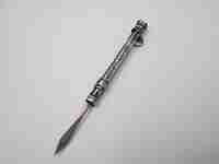 F. Webb Ltd mechanical toothpick. Sterling silver. Violet gem. 1890's. United Kingdom