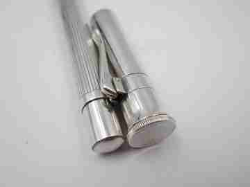 Faber-Castell Classic fountain pen & ballpoint pen set. Platinum metal. Box