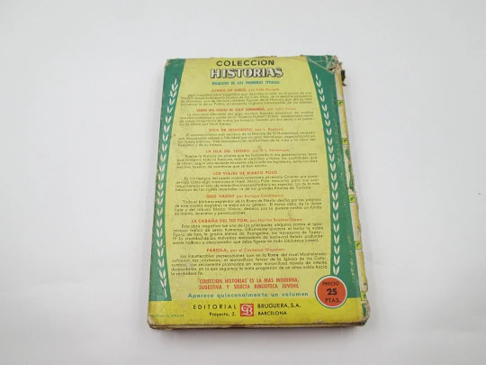 Fabiola. Cardenal Wiseman. Libro ilustrado. Colección Historias. Bruguera, 1957