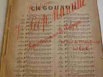 Faust. Charles Gounod. Choudens Père & Fils. 1900's. Paris. 5 Pages