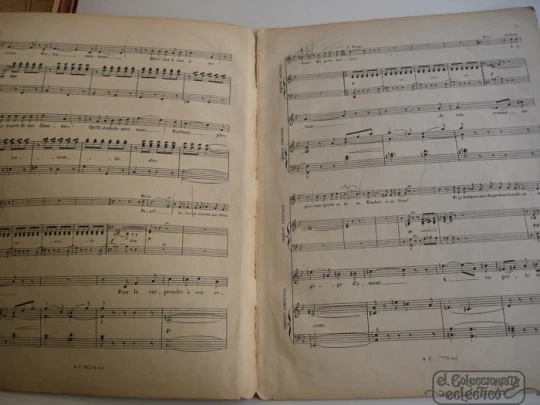 Fausto. Charles Gounod. Choudens Père & Fils. 1900. Paris. 5 Págs.