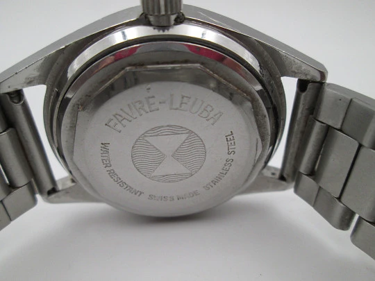 Favre-Leuba Genève Harpoon 36000. Stainless steel. Automatic. Date & day