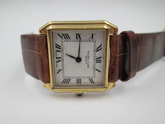 Favre-Leuba ladie's watch. Manual wind. 1960's. Steel & gold plated. Swiss