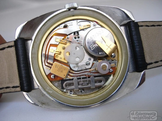 Favre Leuba. 1970's. Quartz movement. Stainless steel