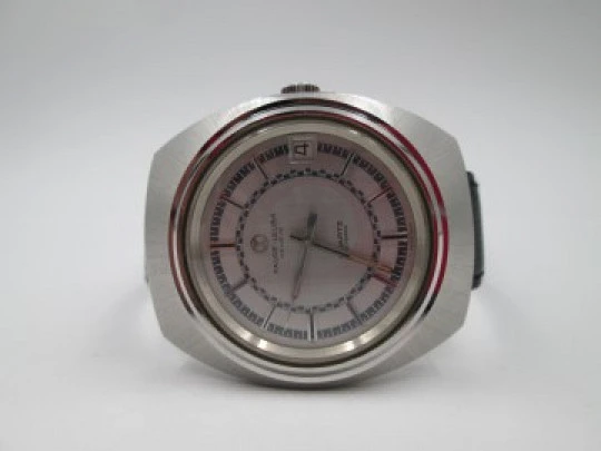 Favre Leuba. 1970's. Quartz movement. Stainless steel