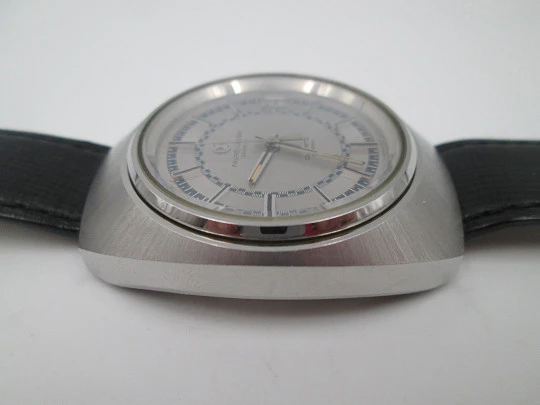 Favre Leuba. 1970's. Quartz movement. Stainless steel