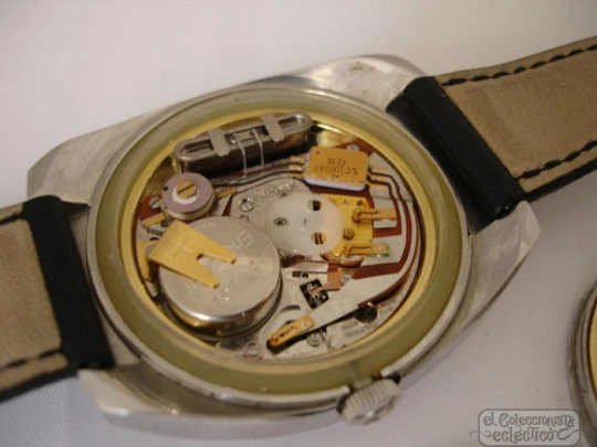 Favre Leuba. 1970's. Quartz movement. Stainless steel