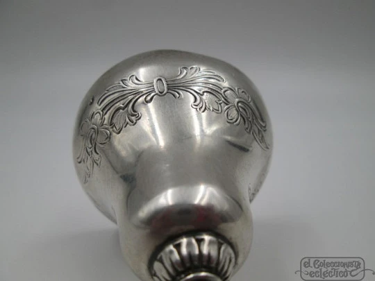 Feather hand bell. 925 sterling silver. Clapper. Spain. 1980's Feather hand bell. 925 sterling silver. Clapper. Spain. 1980's