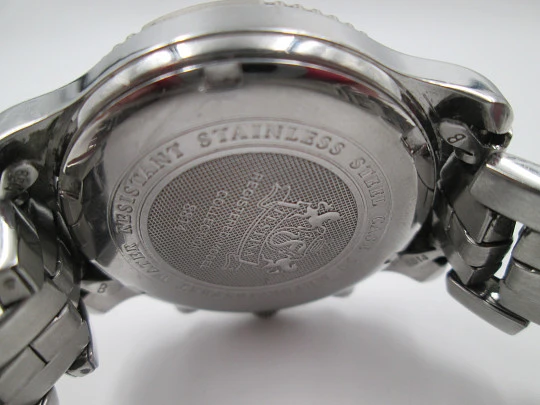 Festina chronograph. Stainless steel. Quartz. Calendar. 1995. Bracelet