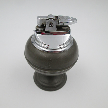 Figurative Table Gas Lighter Vase Shape Pewter 1960s | El
