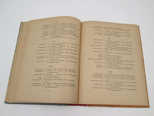 First Grade Arithmetic. Master's Book. Luis Vives publisher. Hardcover. 1951. Spain