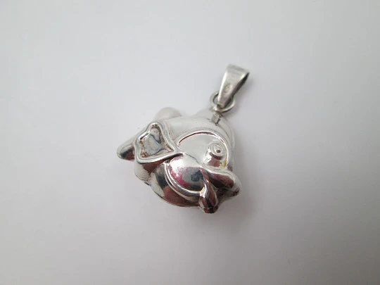 Fish women's pendant. 925 sterling silver. Rings on top. Europe. 1990's