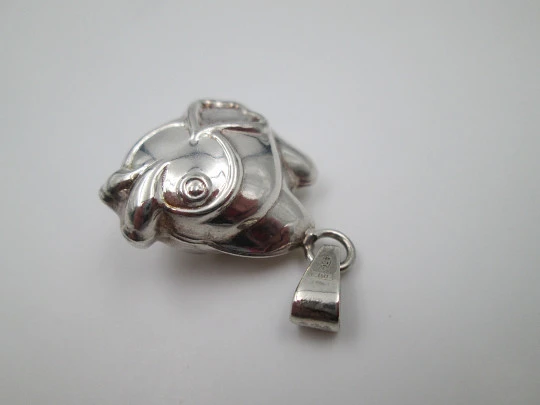 Fish women's pendant. 925 sterling silver. Rings on top. Europe. 1990's