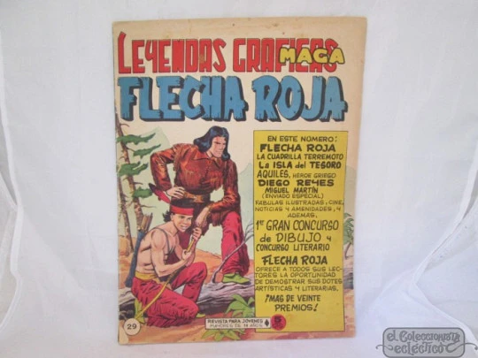 Flecha Roja. Editorial Maga. 1962. Revista gráfica. 5 números