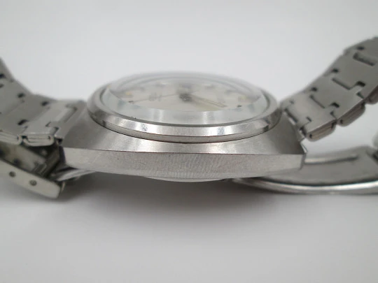 Forsam. Acero inoxidable. Automático. Calendario. Brazalete. Suiza. 1970