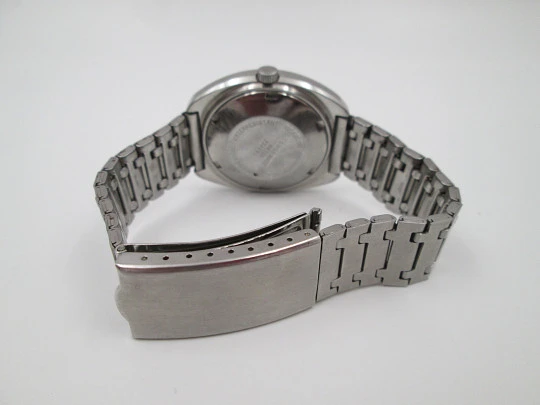 Forsam. Acero inoxidable. Automático. Calendario. Brazalete. Suiza. 1970