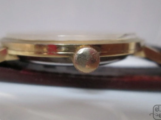 Forsam. Steel & gold plated. Date. Manual wind. 1960's. 17 jewels