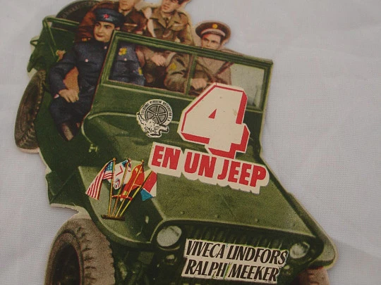 Four in a Jeep. 1951. Ralph Meeker. Die-cut. Spain. Colour