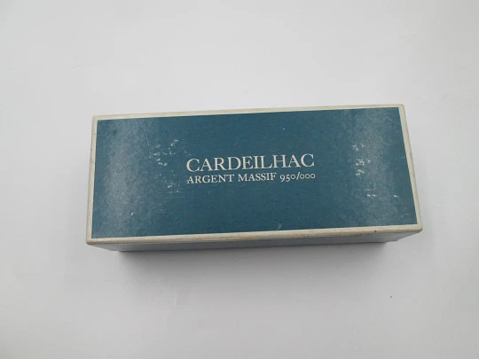 Four salt shakers set. 950 sterling silver. Cardeilhac (Christofle). France. 1960's