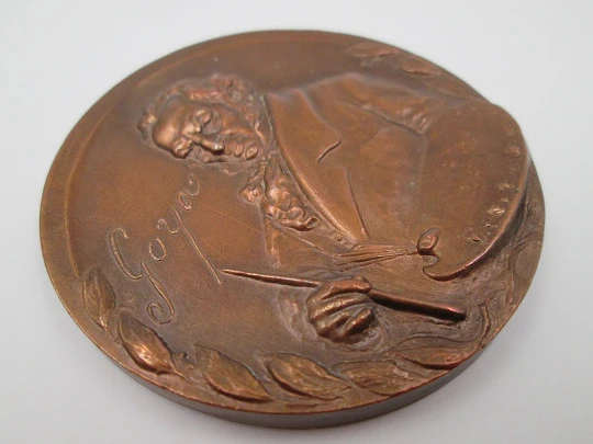 'Francisco de Goya' FNMT bronze medal. High relief, Shootings May 2. 1970's