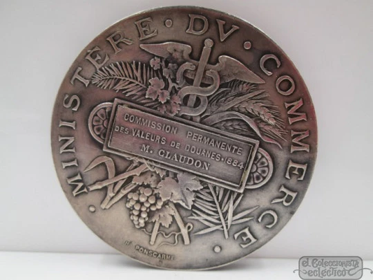 French Republic. Ministry of Commerce. Sterling silver, 1884. France