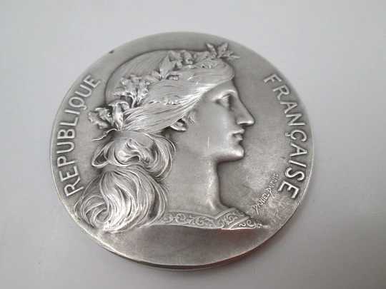French Republic. Ministry of Public Instruction. 950 sterling silver, Daniel Dupuis. 1909