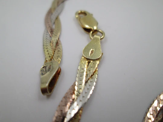 Gargantilla para mujer. Plata de ley 925 y vermeil. Italia. Años 90 Gargantilla para mujer. Plata de ley 925 y vermeil. Italia. Años 90