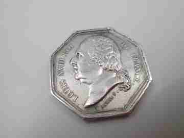 General Insurance Company of Paris. Louis XVIII. Sterling silver. Jacques-Jean Barre. 1818