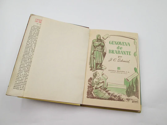 Genevieve of Brabant. J. C. Schmid. Illustrated book. Stories Collection. Bruguera, 1958