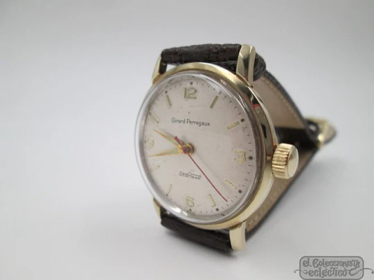 Girard Perregaux Sea Hawk. 10k gold filled. Manual wind. 1950's