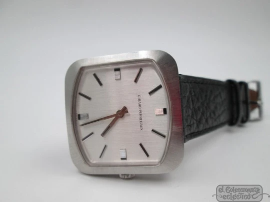 Girard Perregaux. Acero inoxidable. Cuerda manual. Caja monobloc. 1960