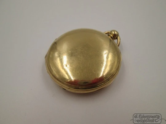 Girard-Perregaux. Key-wind. Hunter case. 18K gold. Late 19th century