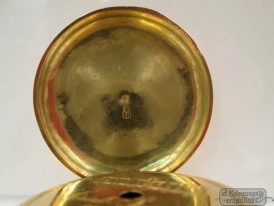 Girard-Perregaux. Key-wind. Hunter case. 18K gold. Late 19th century