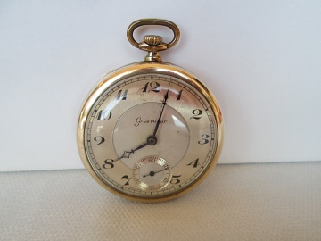 grosvenor gold plated stem-wind bi-tone dial 1930 swiss