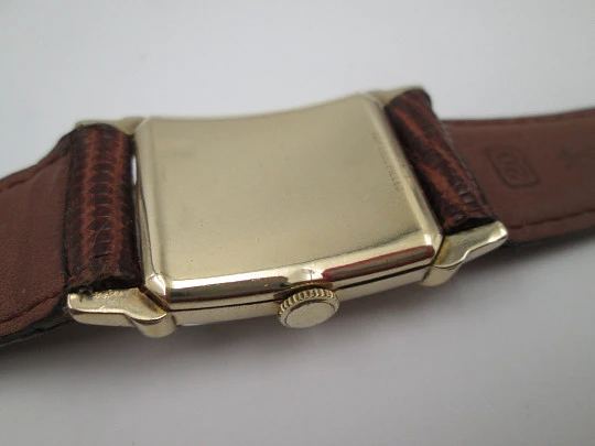 Gruen Curvex Precision art decó. Laminado oro 10k. Cuerda manual. Segundero. 1940