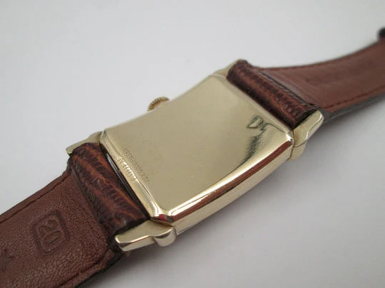 Gruen Curvex Precision art decó. Laminado oro 10k. Cuerda manual. Segundero. 1940
