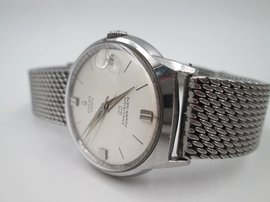 Gruen Precision Power-Date. Acero inoxidable. Automático. Brazalete. 1960